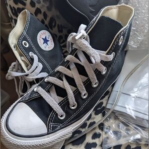 Converse Black and White High-Tops